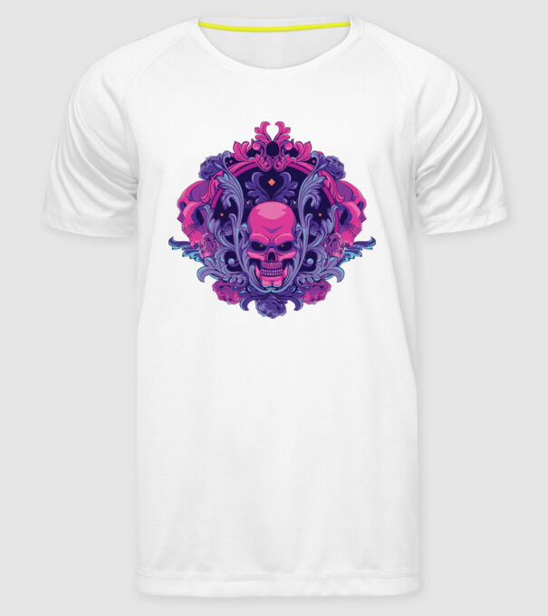 Cranii Dark Skull model alb pe tricou