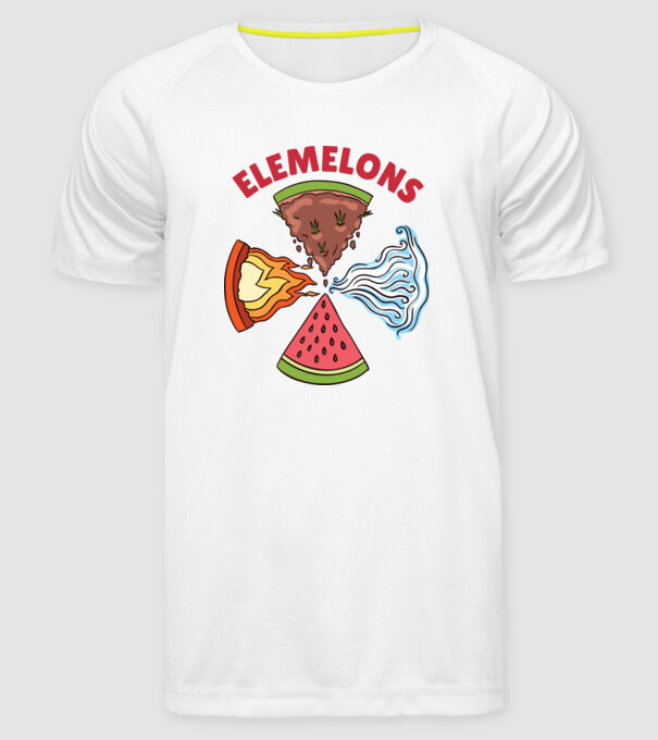 Elemente pepene model alb pe tricou