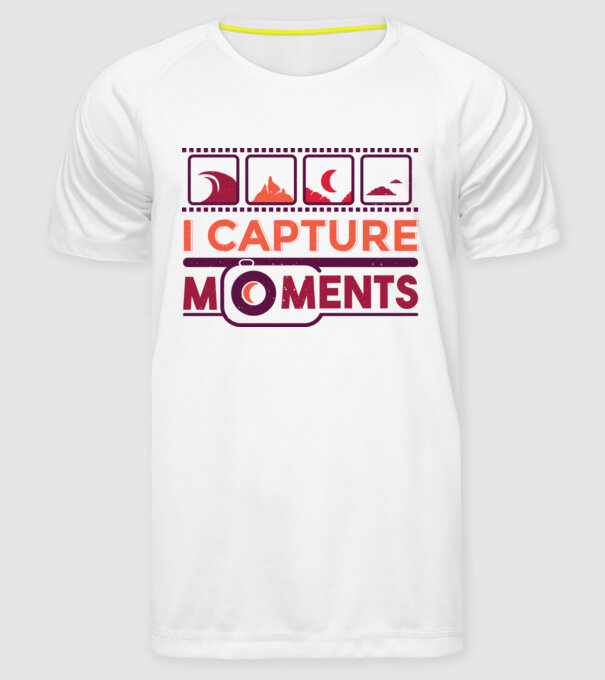 Prind momentele - Fotograf model alb pe tricou