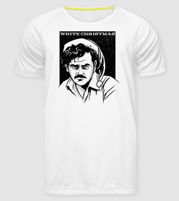 Crăciun alb cu Pablo model alb pe tricou