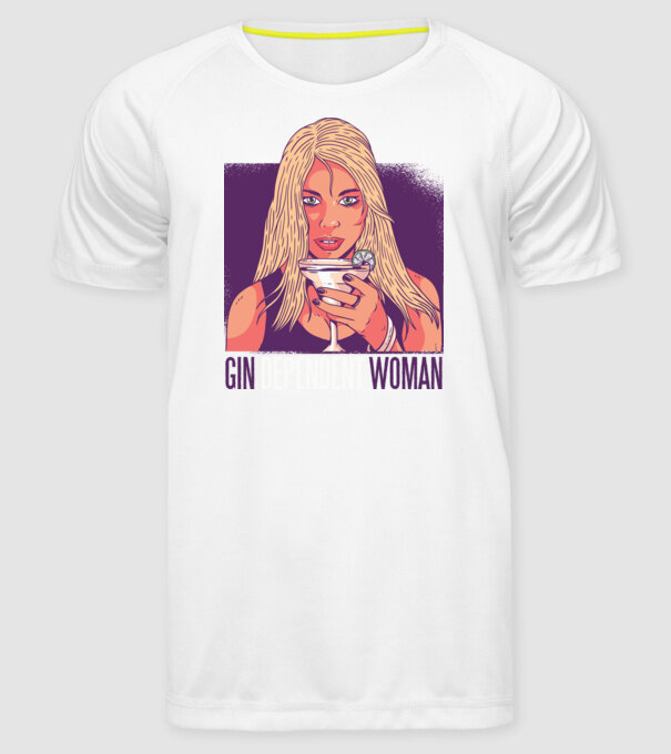 Gindependent Woman model alb pe tricou
