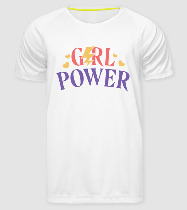 Girl Power Ziua Femeii model alb pe tricou