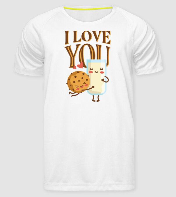 'I Love You tricou drăguț cuplu pentru Valentine''s Day' model alb pe tricou