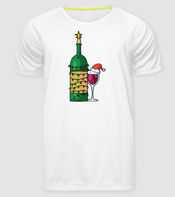 Vin de Crăciun model alb pe tricou