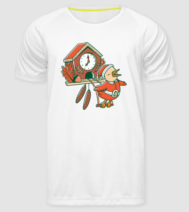 Cuc de Crăciun model alb pe tricou