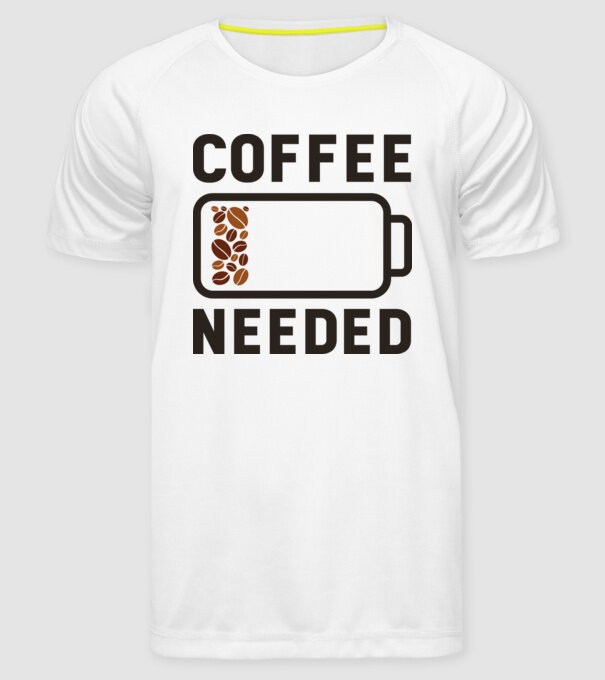 Am nevoie de cafea model alb pe tricou