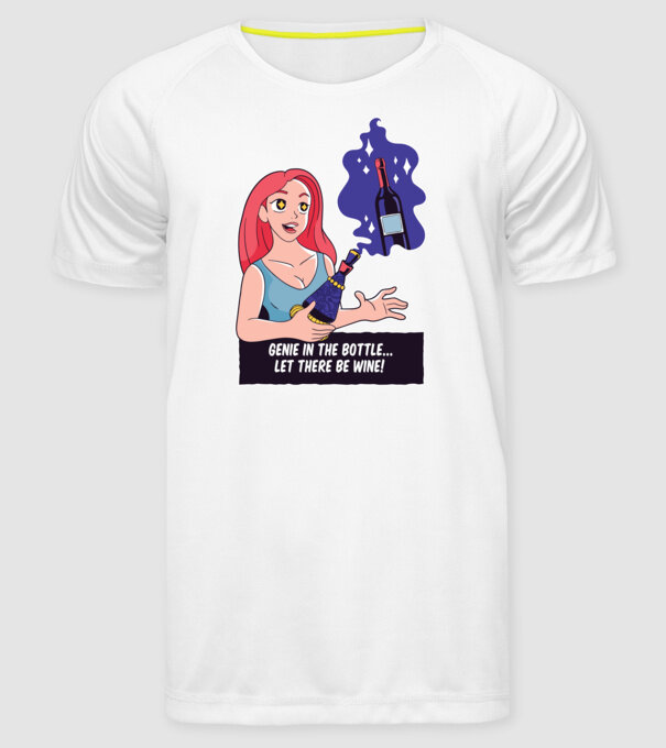 Dorința mea, să fie vin model alb pe tricou