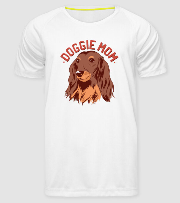 Mamă de Câine model alb pe tricou