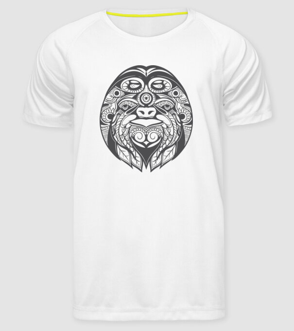 Motiv Leneș model alb pe tricou