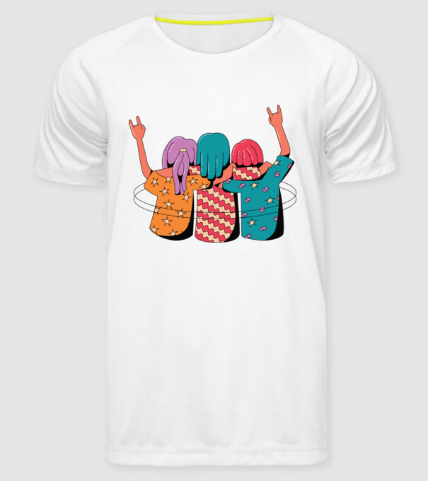 Cele mai bune prietene model alb pe tricou