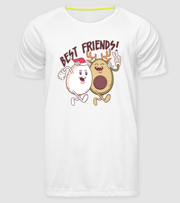 Cei mai buni prieteni vegan model alb pe tricou