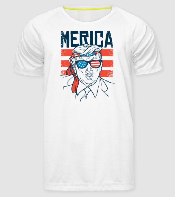 Merica Trump 2020 Usa model alb pe tricou