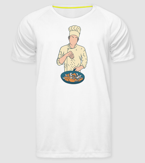 Maestru Bucătar model alb pe tricou