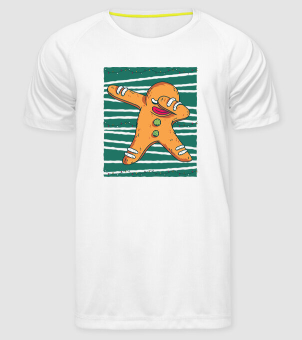 Turtă dulce DAB Crăciun model alb pe tricou