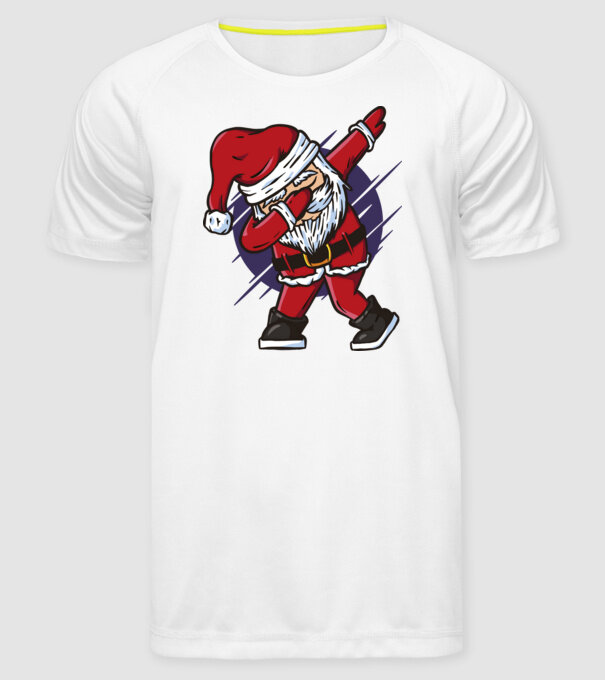 Moș Crăciun DAB model alb pe tricou