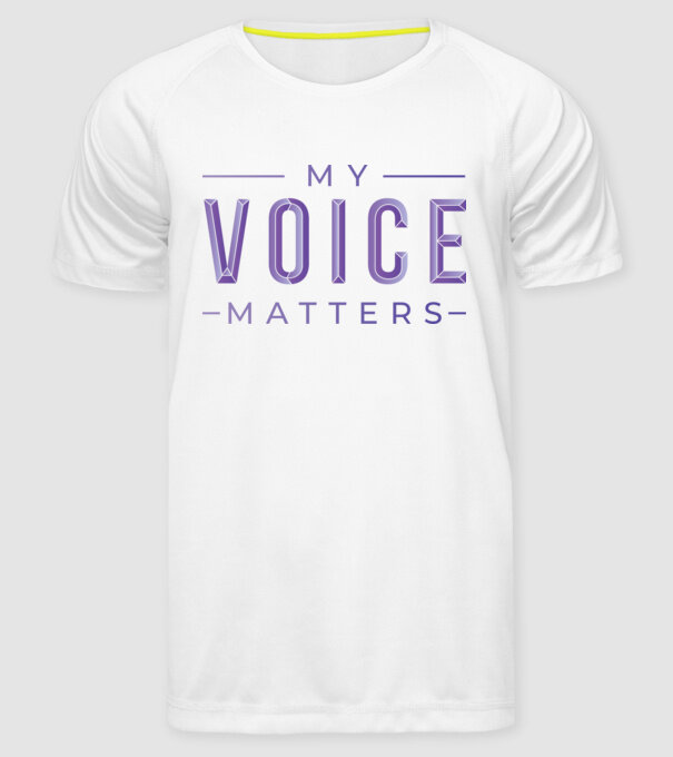 My Voice Matters de Ziua Femeii model alb pe tricou