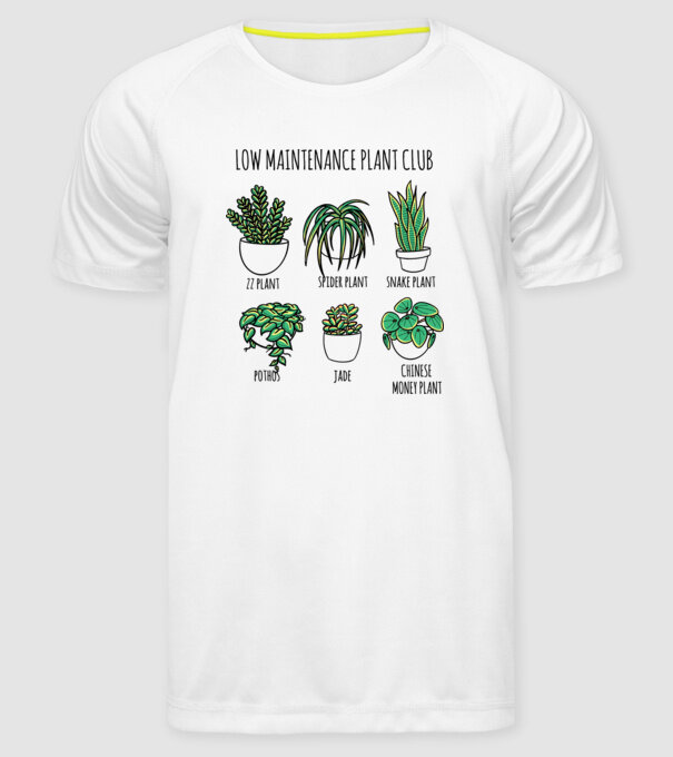 Îngrijirea plantelor model alb pe tricou