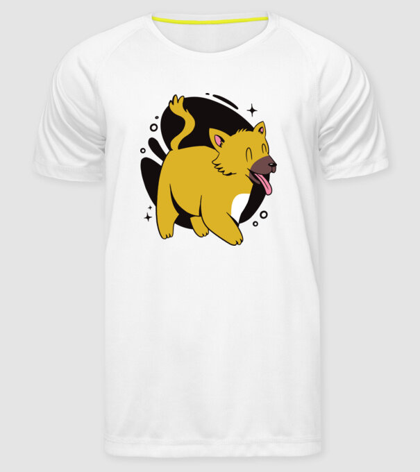 Vulpe model alb pe tricou
