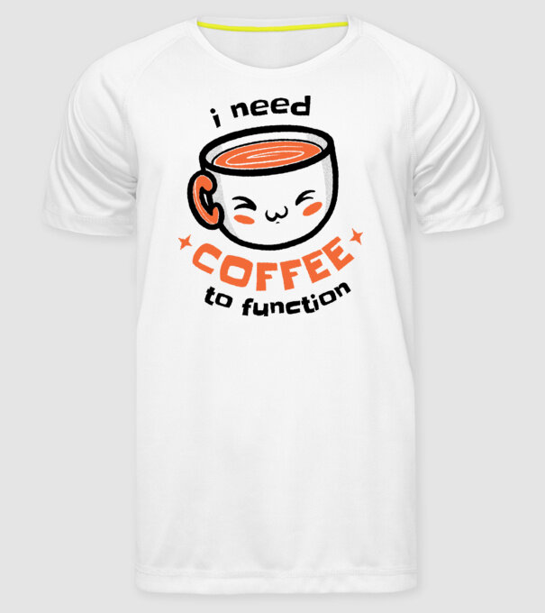Am nevoie de cafea model alb pe tricou
