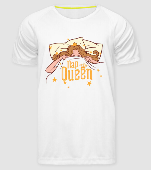 Regina somnului model alb pe tricou