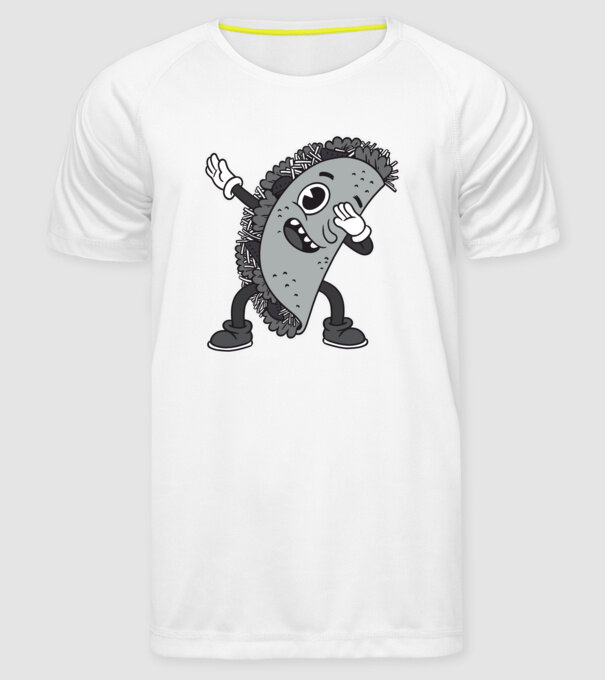 Taco DAB model alb pe tricou