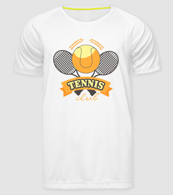 Tennis Club model alb pe tricou