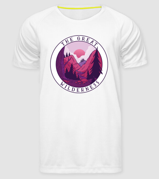 The Great Wilderness model alb pe tricou