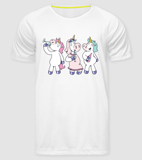 Unicorn Mireasă Petrecerea burlăcițelor model alb pe tricou