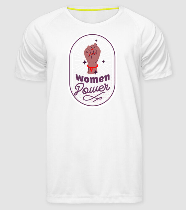 Women Power Ziua Femeii model alb pe tricou