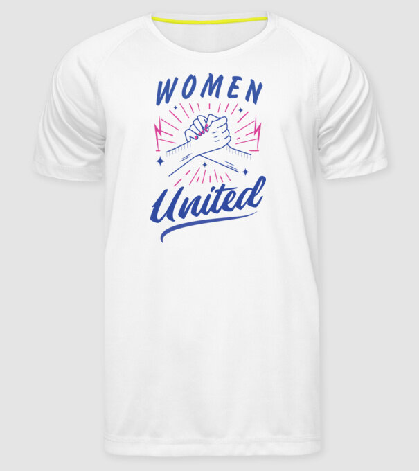 Women United tricou Ziua Femeii model alb pe tricou