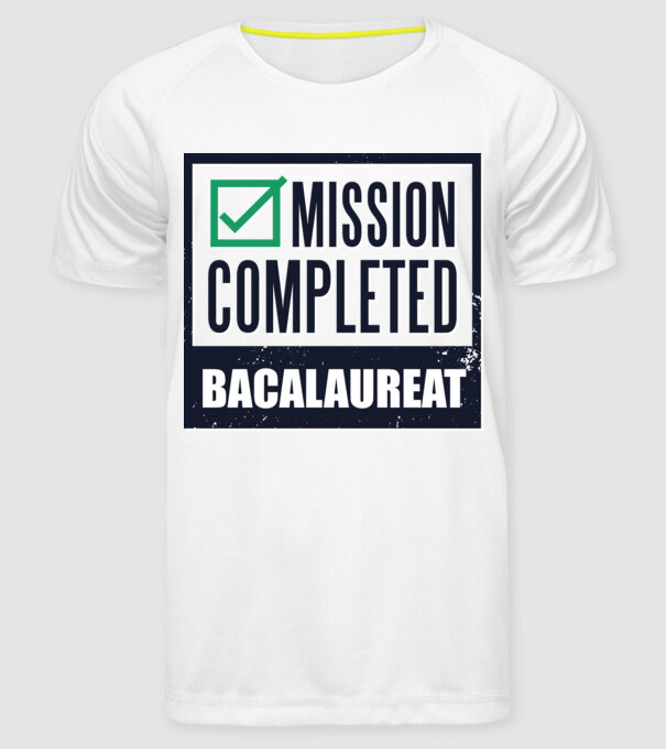 bacalaureat model alb pe tricou