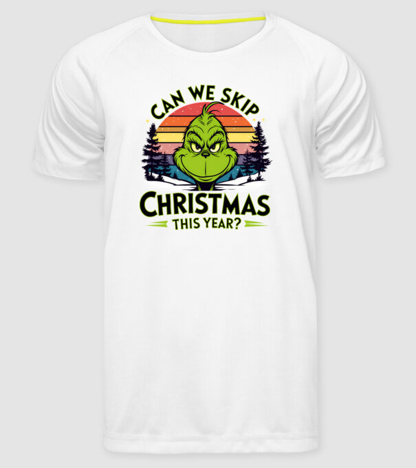 Can we skip christmas this year model alb pe tricou