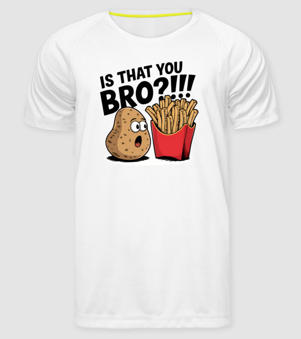 Is that you BRO?!! Alb model alb pe tricou