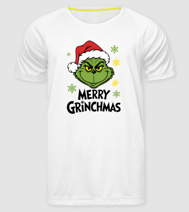Merry Grinchmas Alb model alb pe tricou