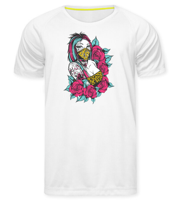  model  pe tricou