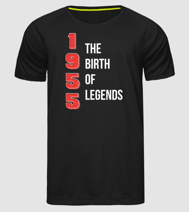 1955 the birth of legends model negru pe tricou