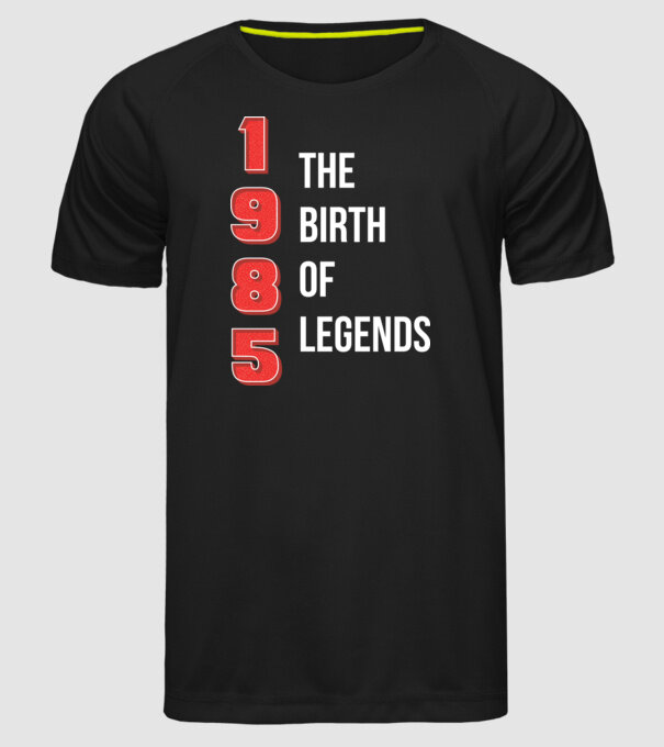 1985 the birth of legends model negru pe tricou