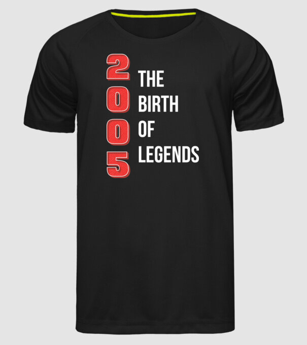 2005 the birth of legends model negru pe tricou