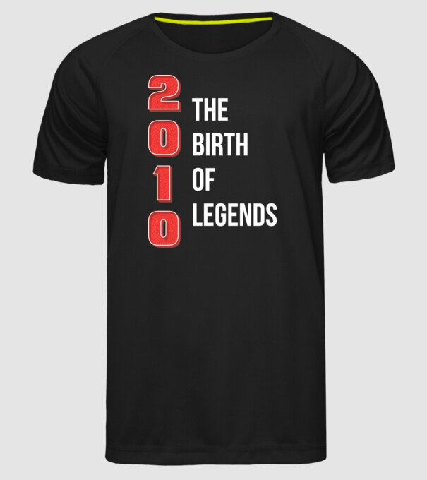 2010 the birth of legends model negru pe tricou
