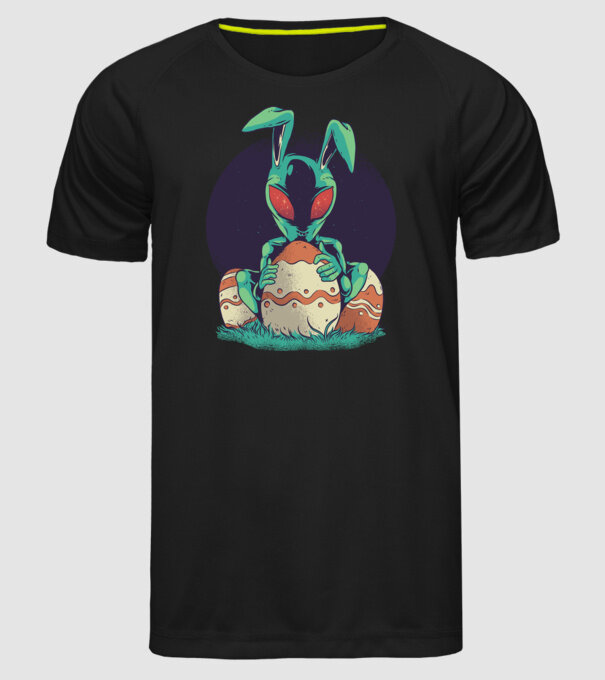 Paște Alien model negru pe tricou