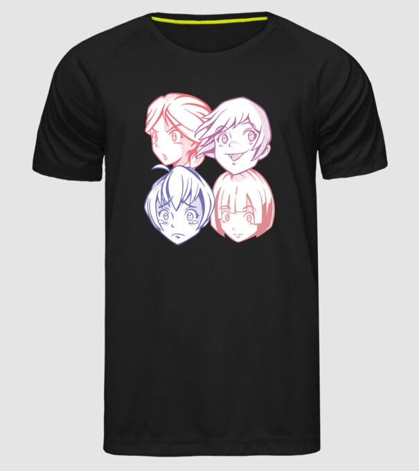 Expresii Anime model negru pe tricou