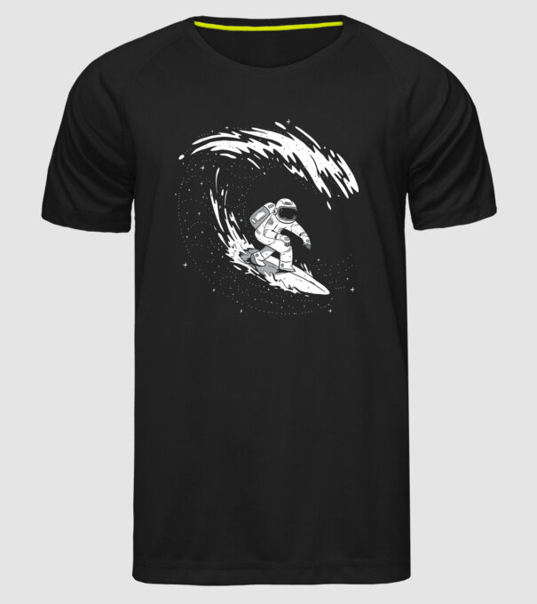Astronaut Surf amuzant tricou amuzant astronaut model negru pe tricou