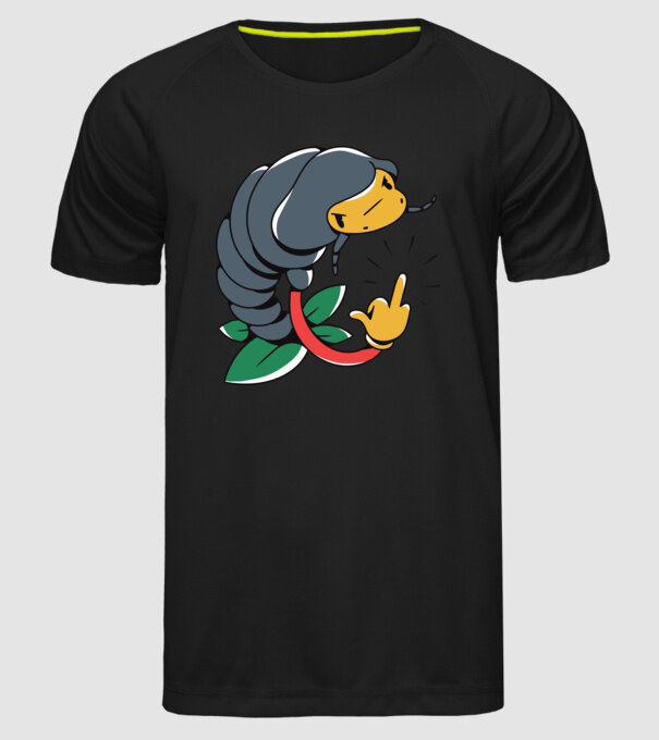 Izopodă model negru pe tricou
