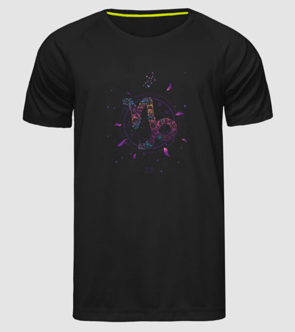 Capricorn Zodiac model negru pe tricou