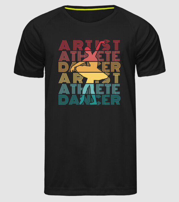 Dansatoare de balet model negru pe tricou