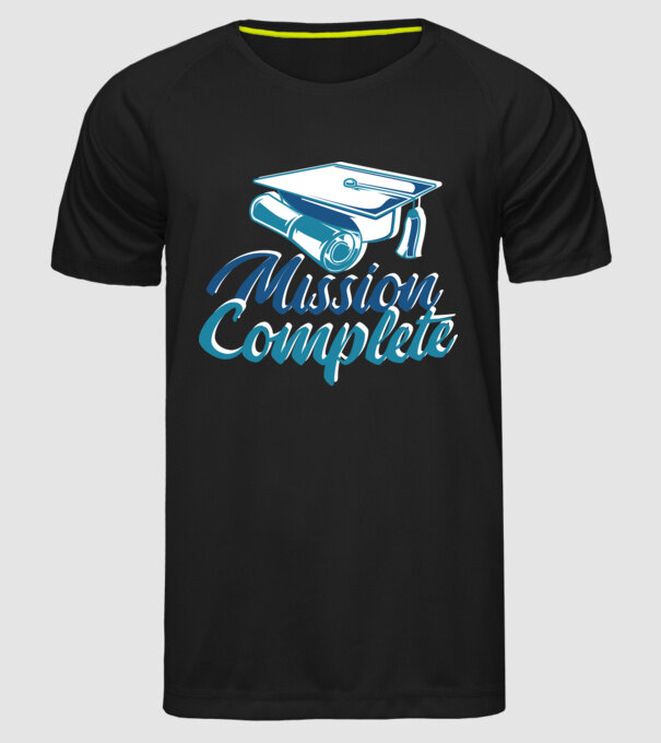 Absolvire cu succes model negru pe tricou