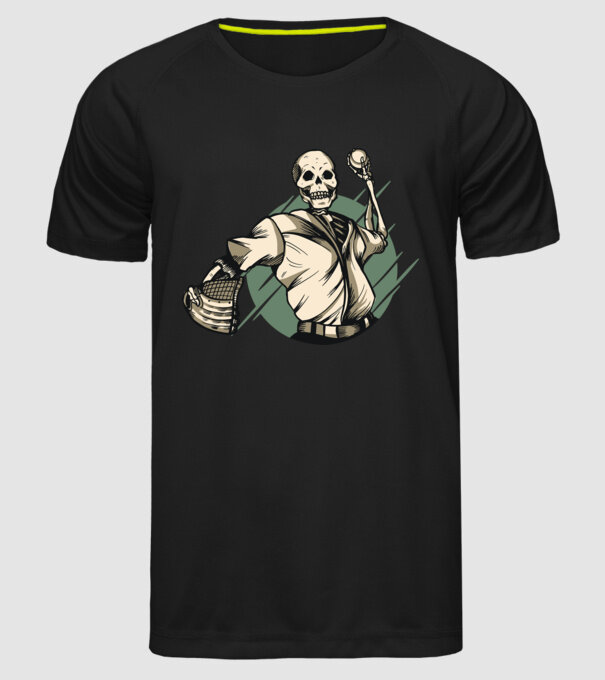 Schelet Baseball model negru pe tricou