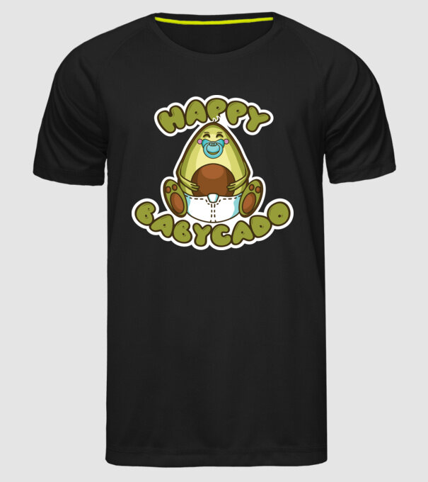 Avocado bebe model negru pe tricou