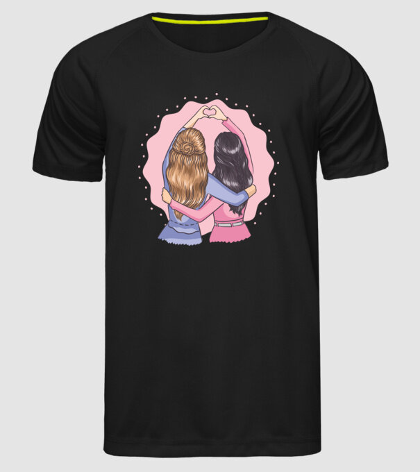 Best Friends Forever - Cele mai bune prietene model negru pe tricou