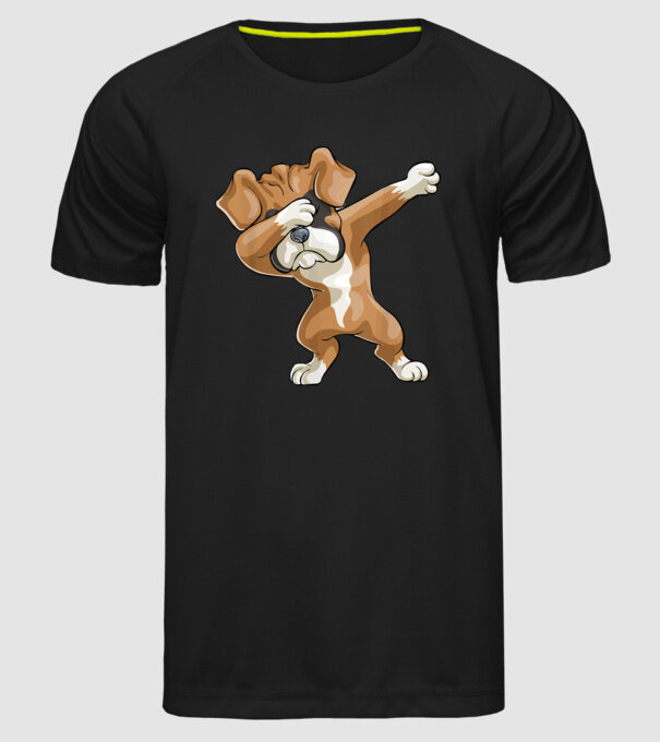 Boxer dab model negru pe tricou